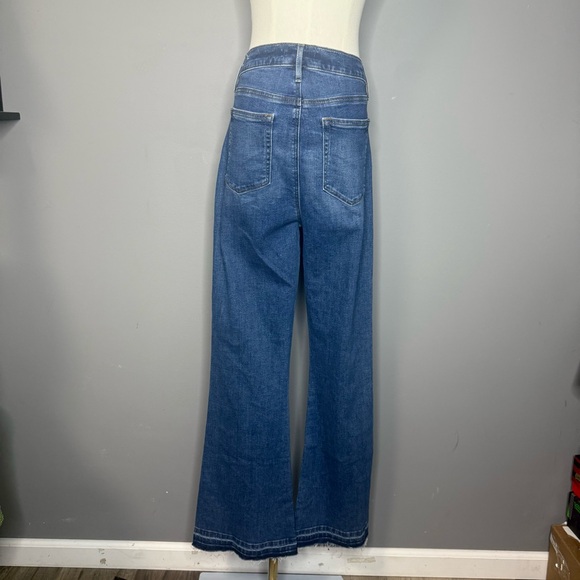 LOFT Denim Flare Wide-Leg Jeans - Picture 4 of 9